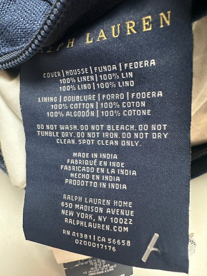 Polo Logo Embroidered Cushion - Navy