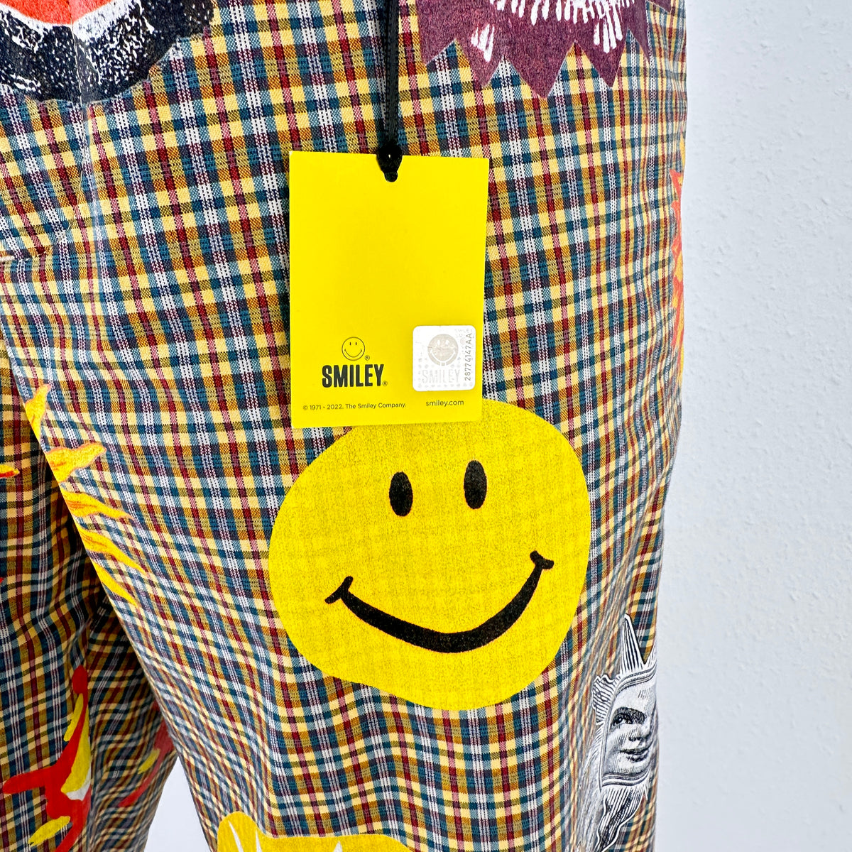 Plaid Smiley Shorts - Multicolor - IT 46