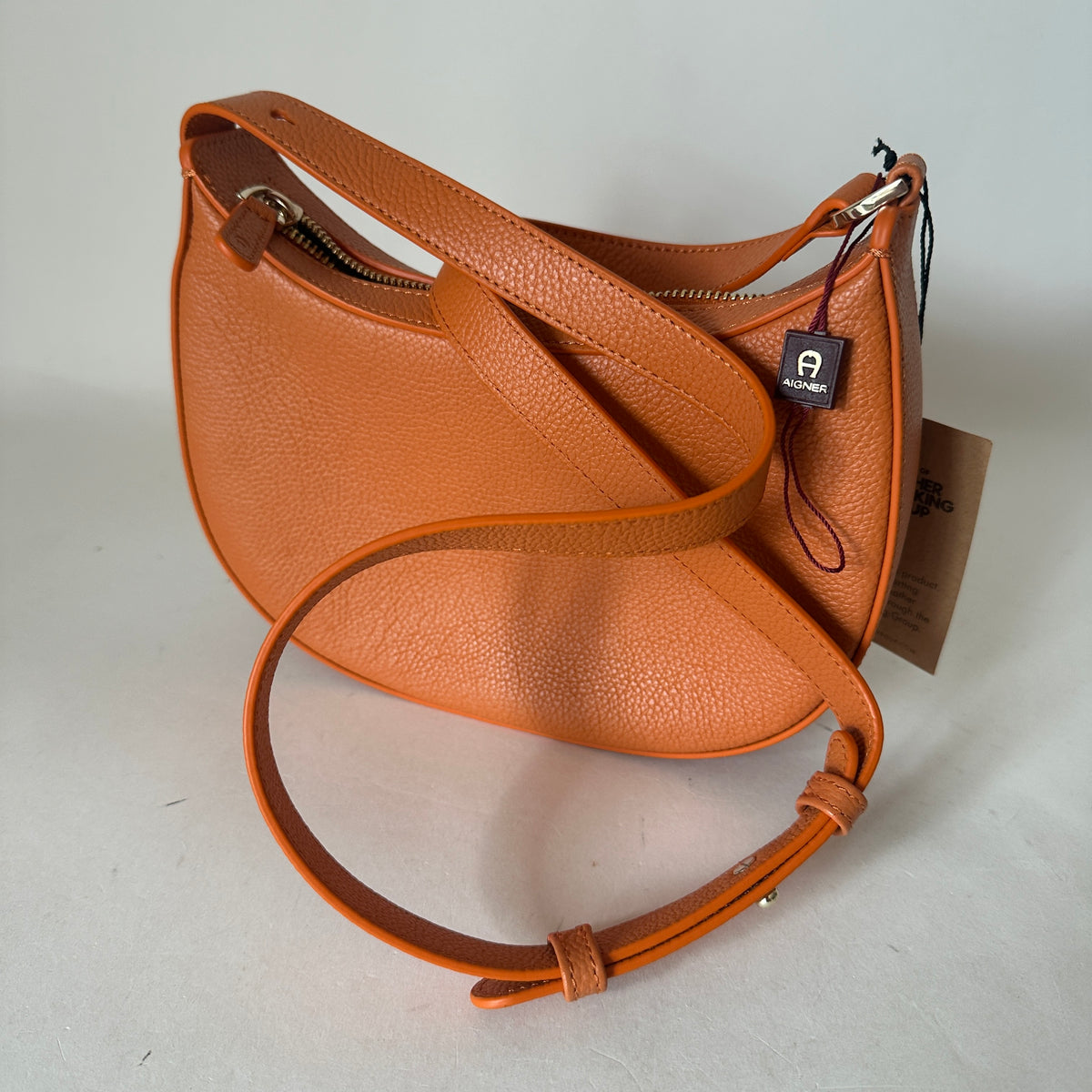 Hobo Crossbody Bag - Orange