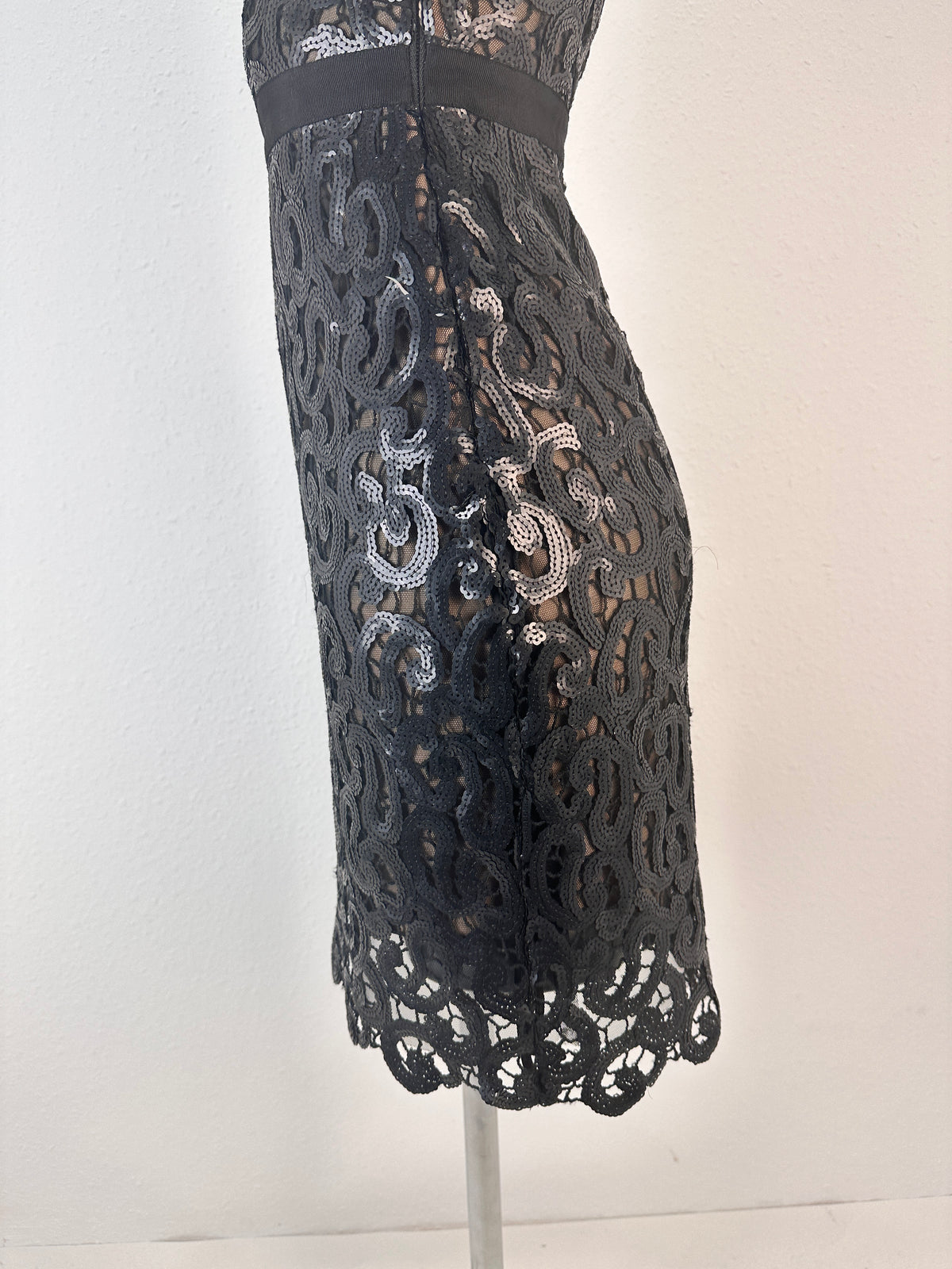 Paillette Dress - Black - XS