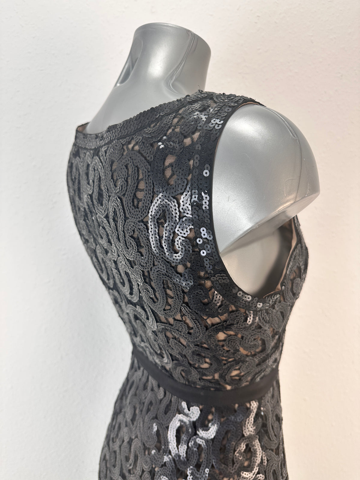 Paillette Dress - Black - XS