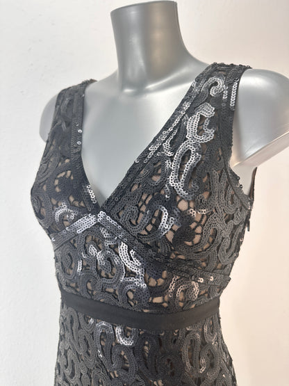 Paillette Dress - Black - XS