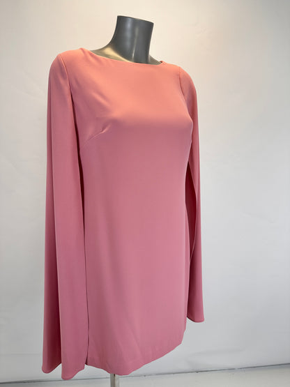 Cocktail Dress with Cape - Rose Mauve - S