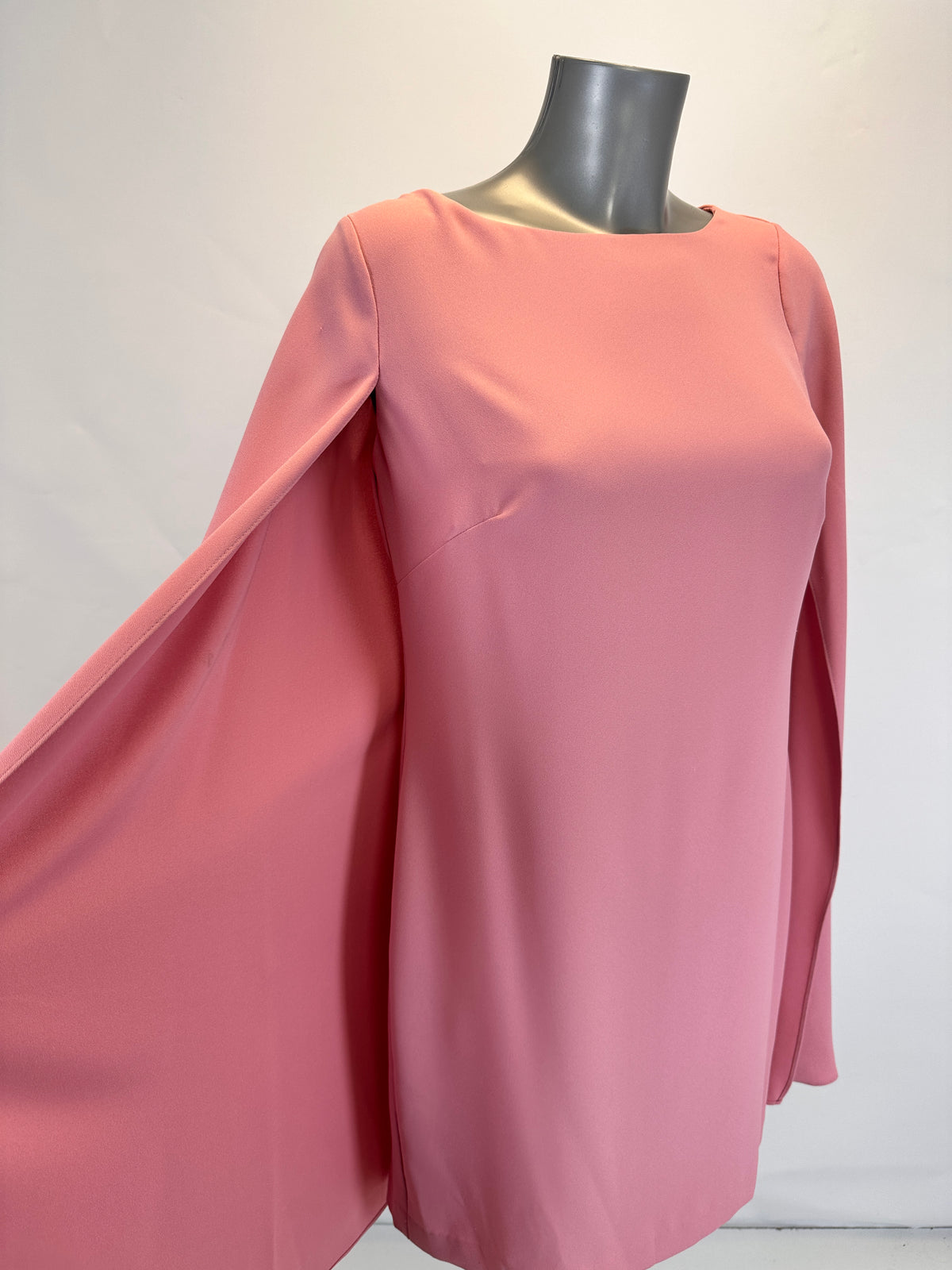 Cocktail Dress with Cape - Rose Mauve - S