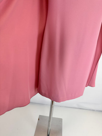 Cocktail Dress with Cape - Rose Mauve - S
