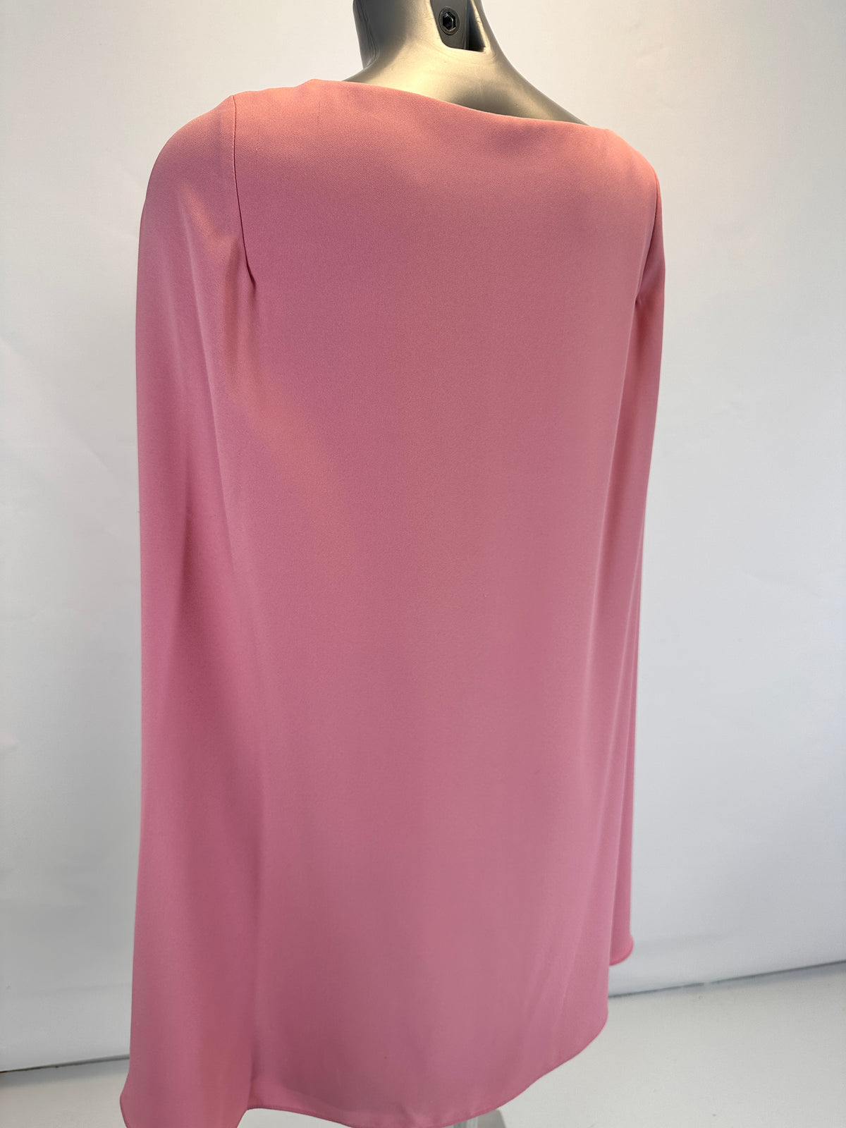 Cocktail Dress with Cape - Rose Mauve - S