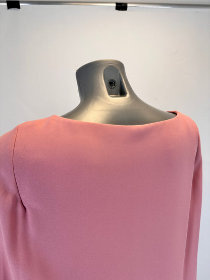 Cocktail Dress with Cape - Rose Mauve - S