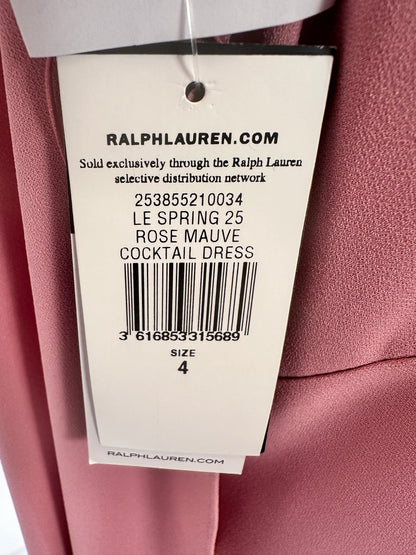 Cocktail Dress with Cape - Rose Mauve - S