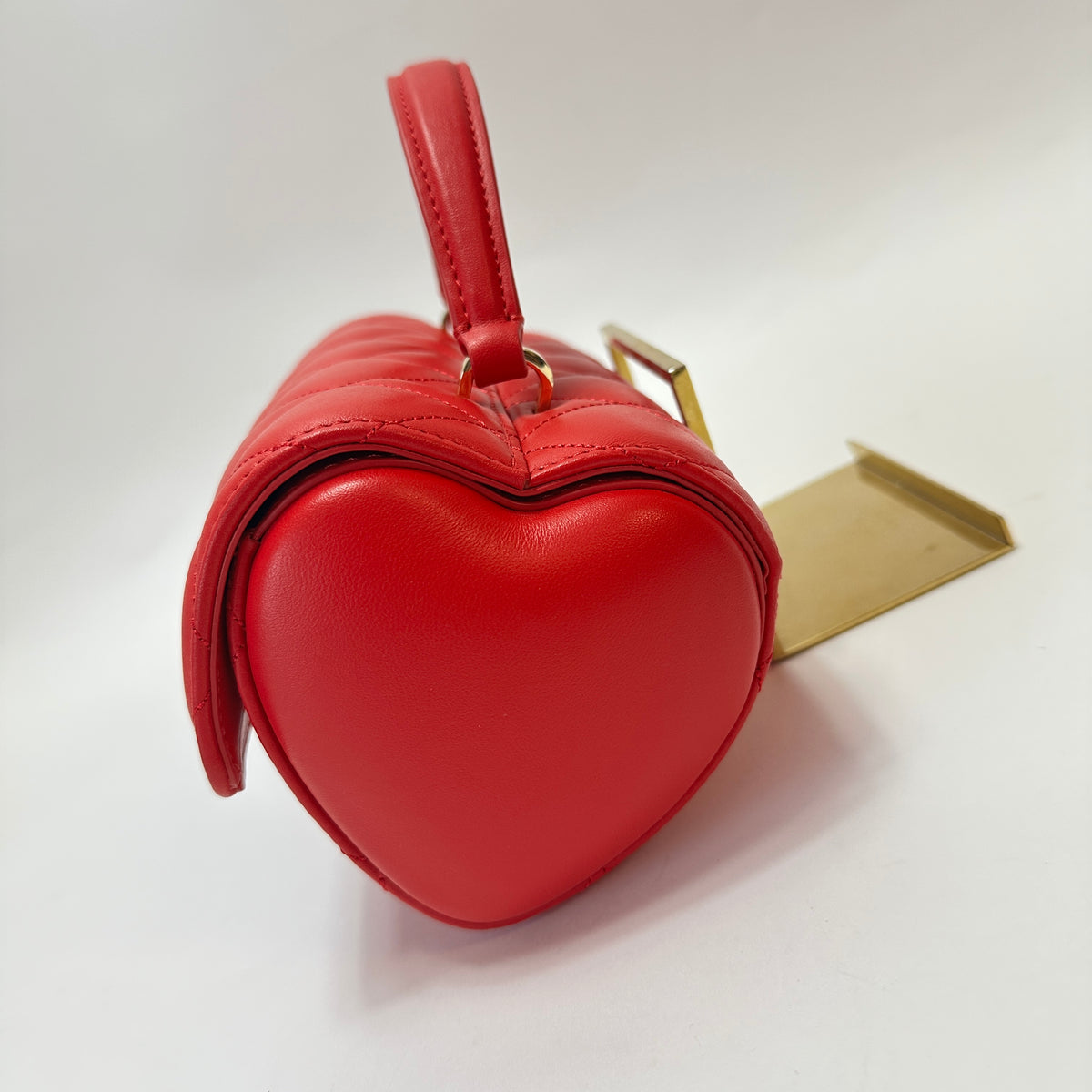 3D Barrel Heart Shoulder Bag - Heart to Heart ruby red