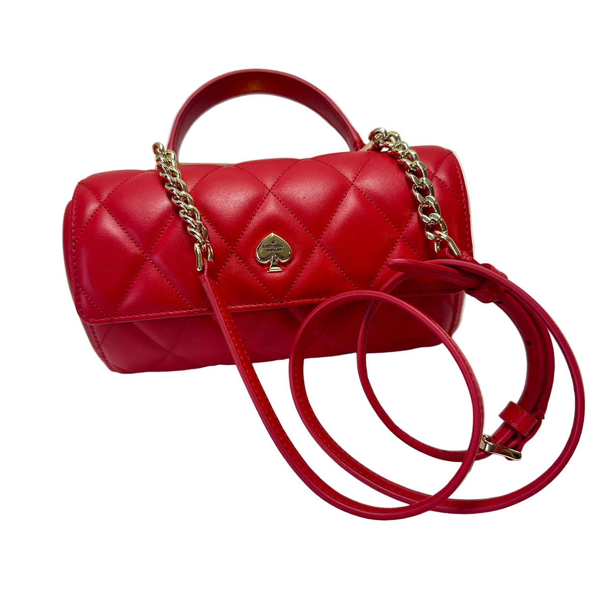3D Barrel Heart Shoulder Bag - Heart to Heart ruby red
