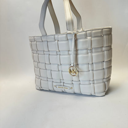 Ivy Shopper Tote - Light Cream/Gold