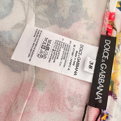 Floral Print Blouse - White/Multi - IT 38