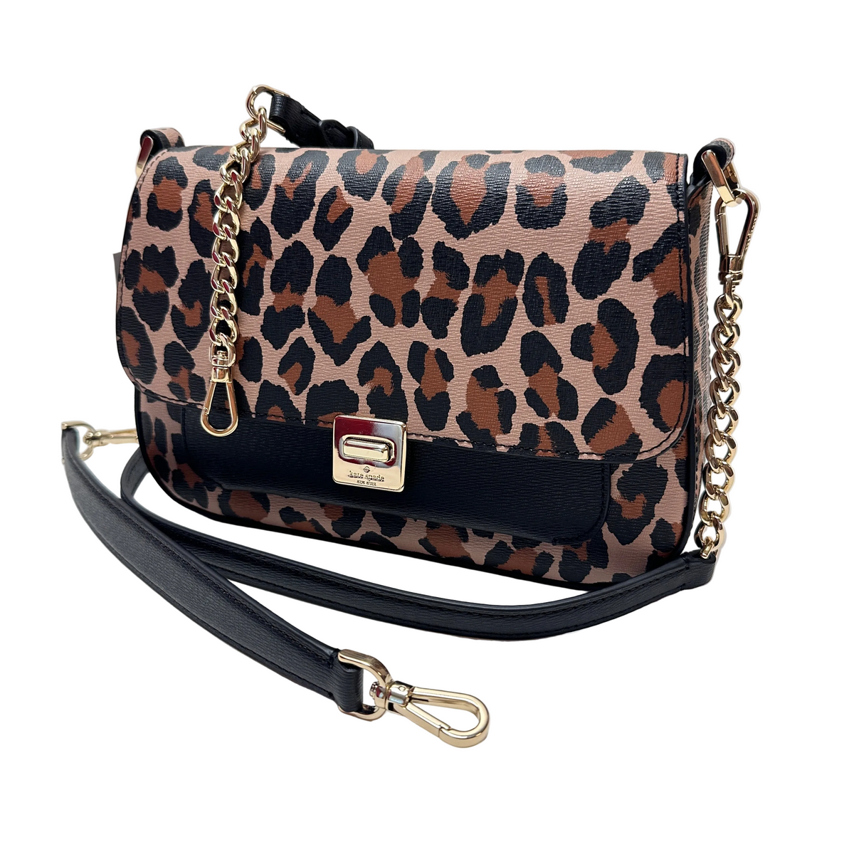 Phoebe Flap Crossbody spotted leopard