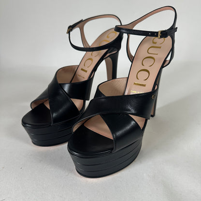 Heeled Sandals - Black - EU 41