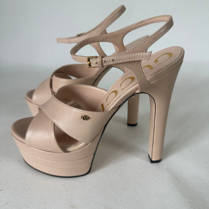 Heeled Sandals - Nude - EU 39.5