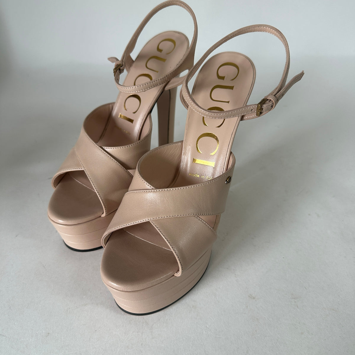 Heeled Sandals - Nude - EU 39.5