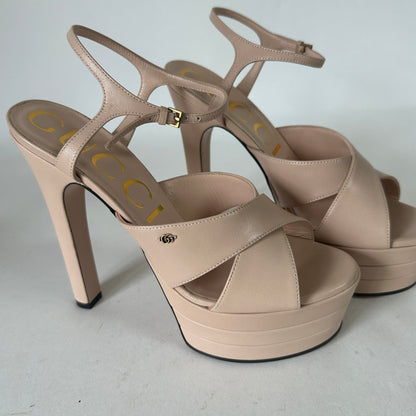 Heeled Sandals - Nude - EU 39.5