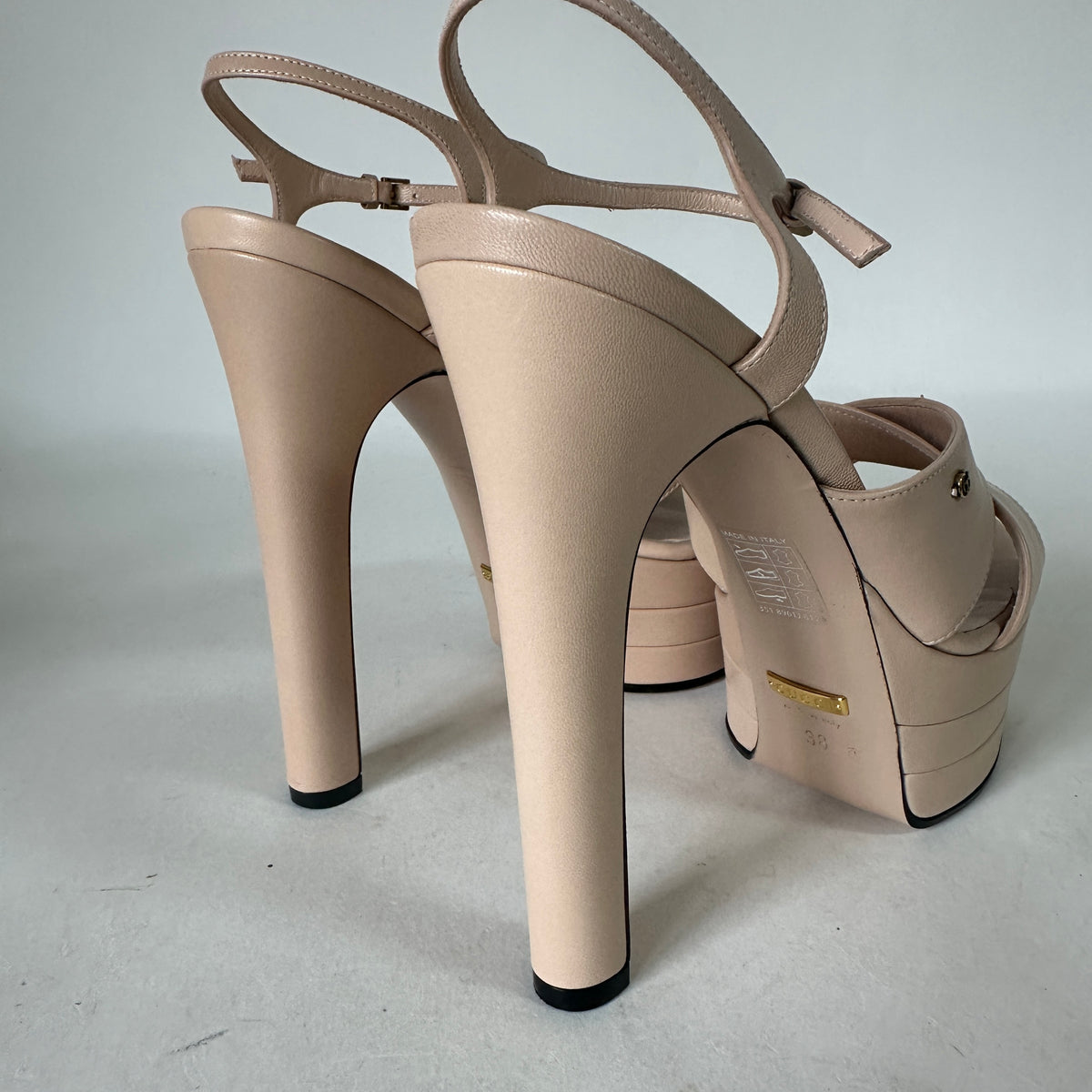 Heeled Sandals - Nude - EU 39.5