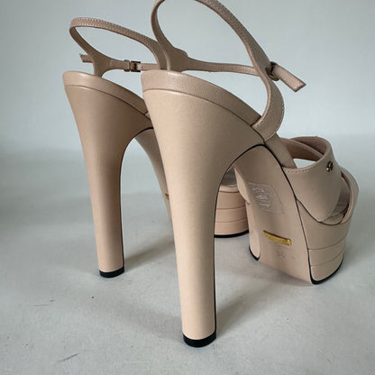 Heeled Sandals - Nude - EU 39.5