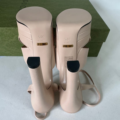 Heeled Sandals - Nude - EU 39.5