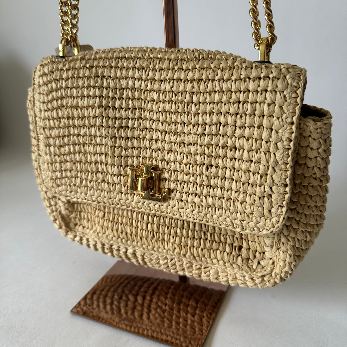 Sophee Crossbody Paperstraw Bag - Beige