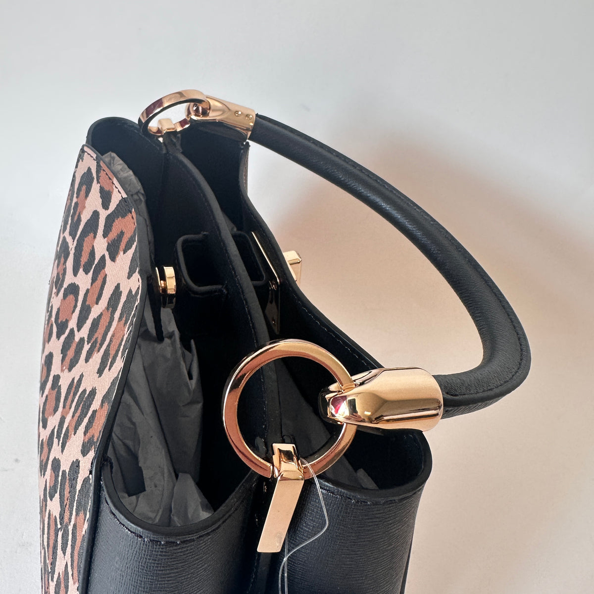 Phoebe Satchel spotted leopard