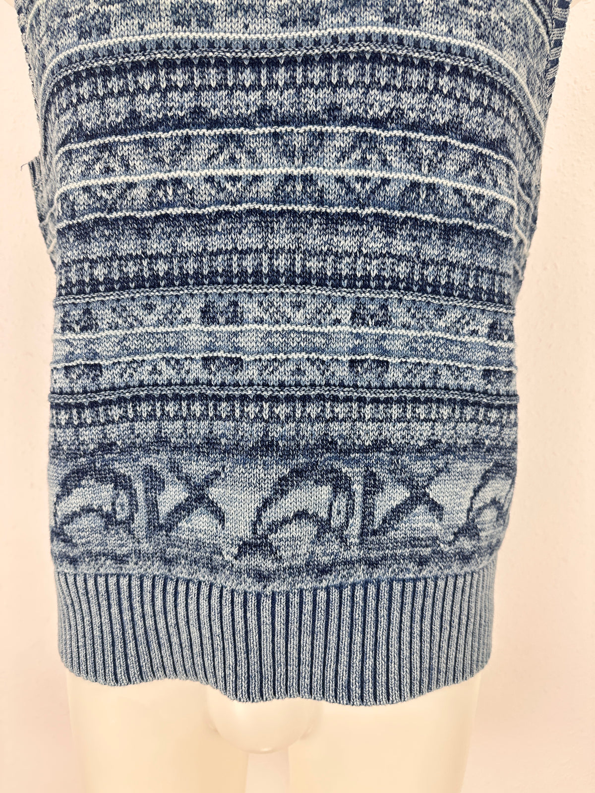 Sweater Vest - Navy/Blue - M