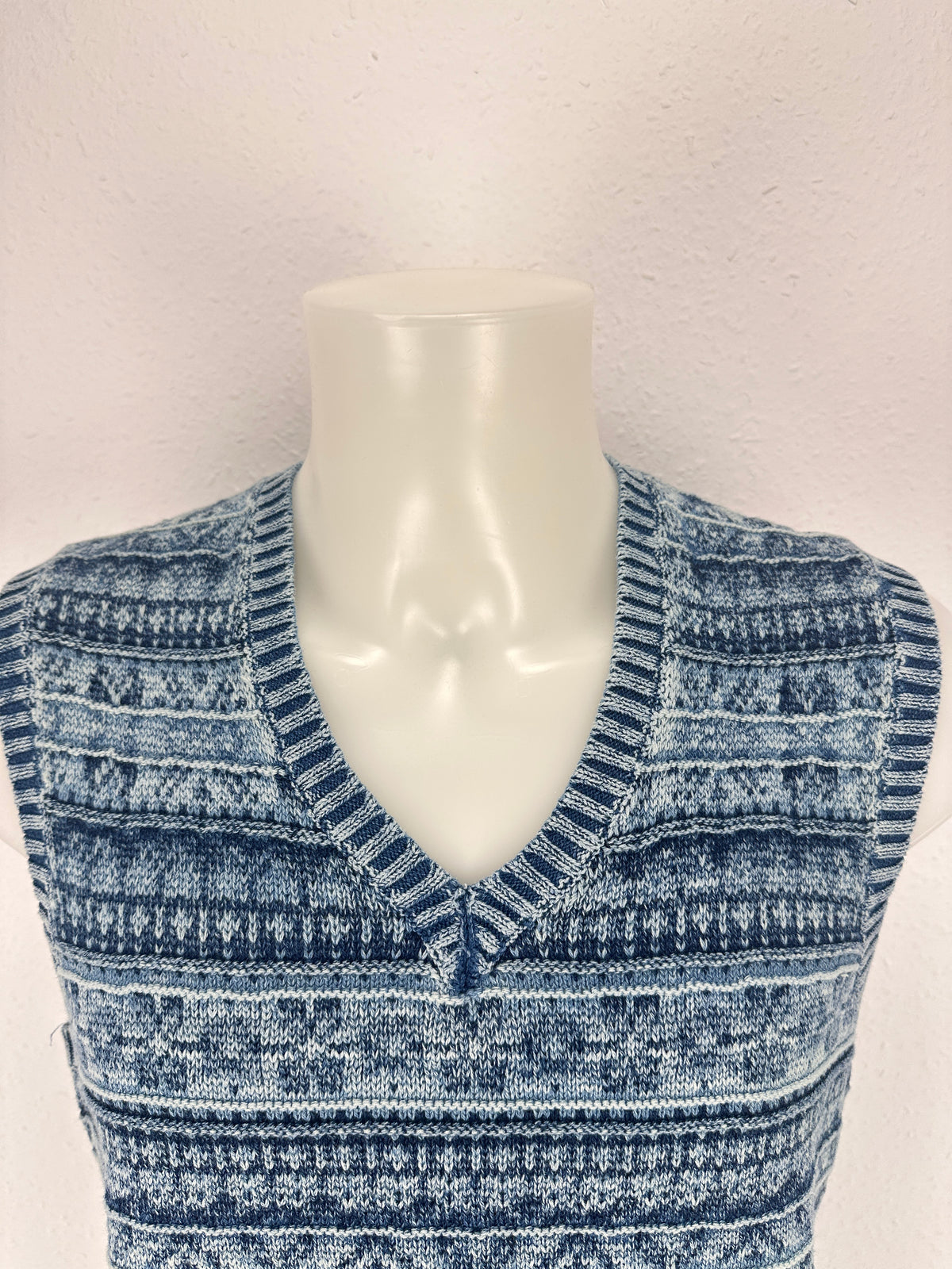 Sweater Vest - Navy/Blue - M