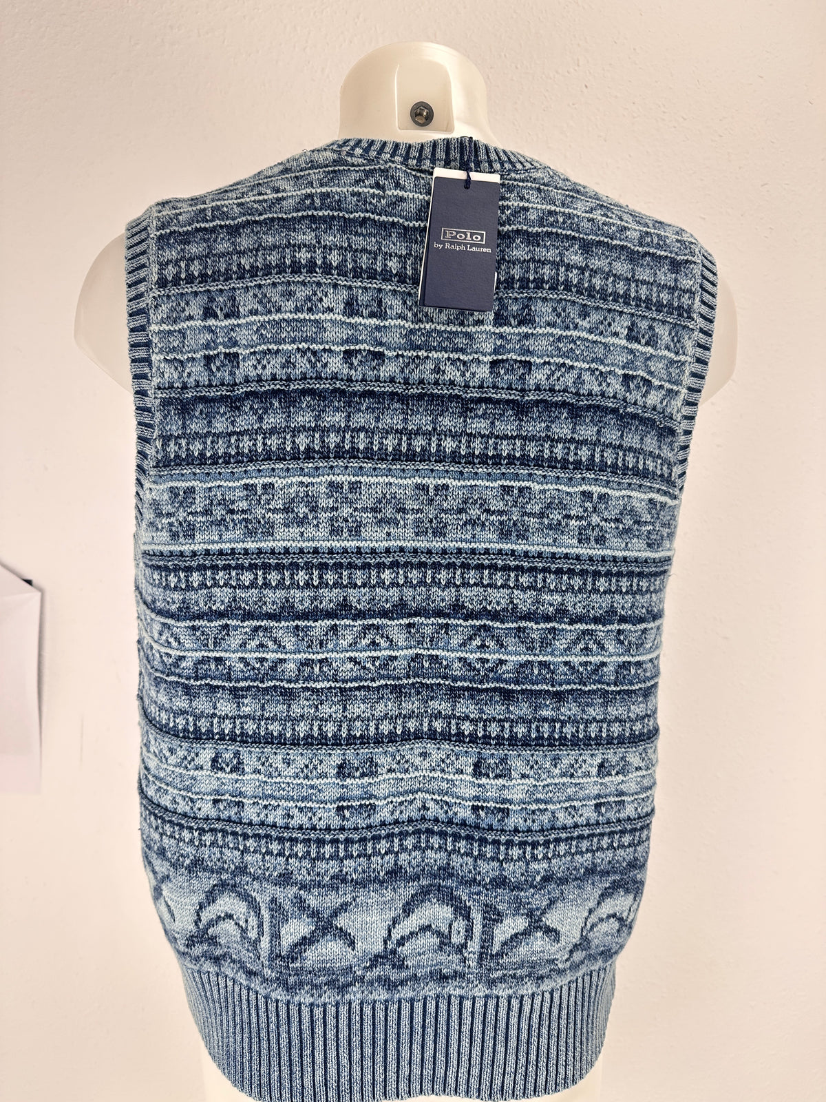 Sweater Vest - Navy/Blue - M
