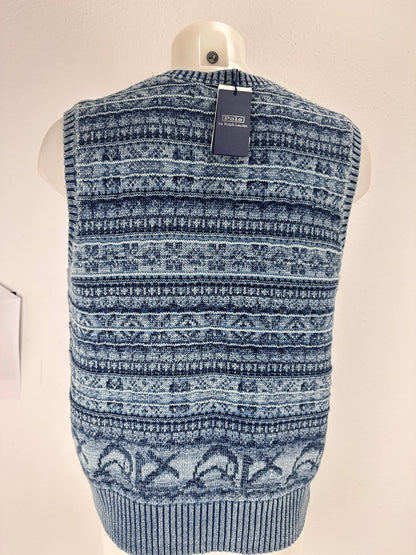 Sweater Vest - Navy/Blue - M