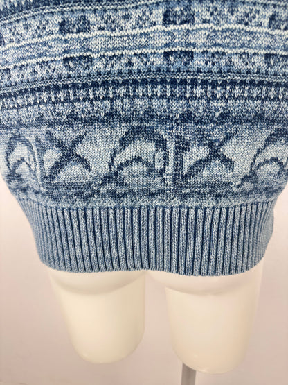 Sweater Vest - Navy/Blue - M