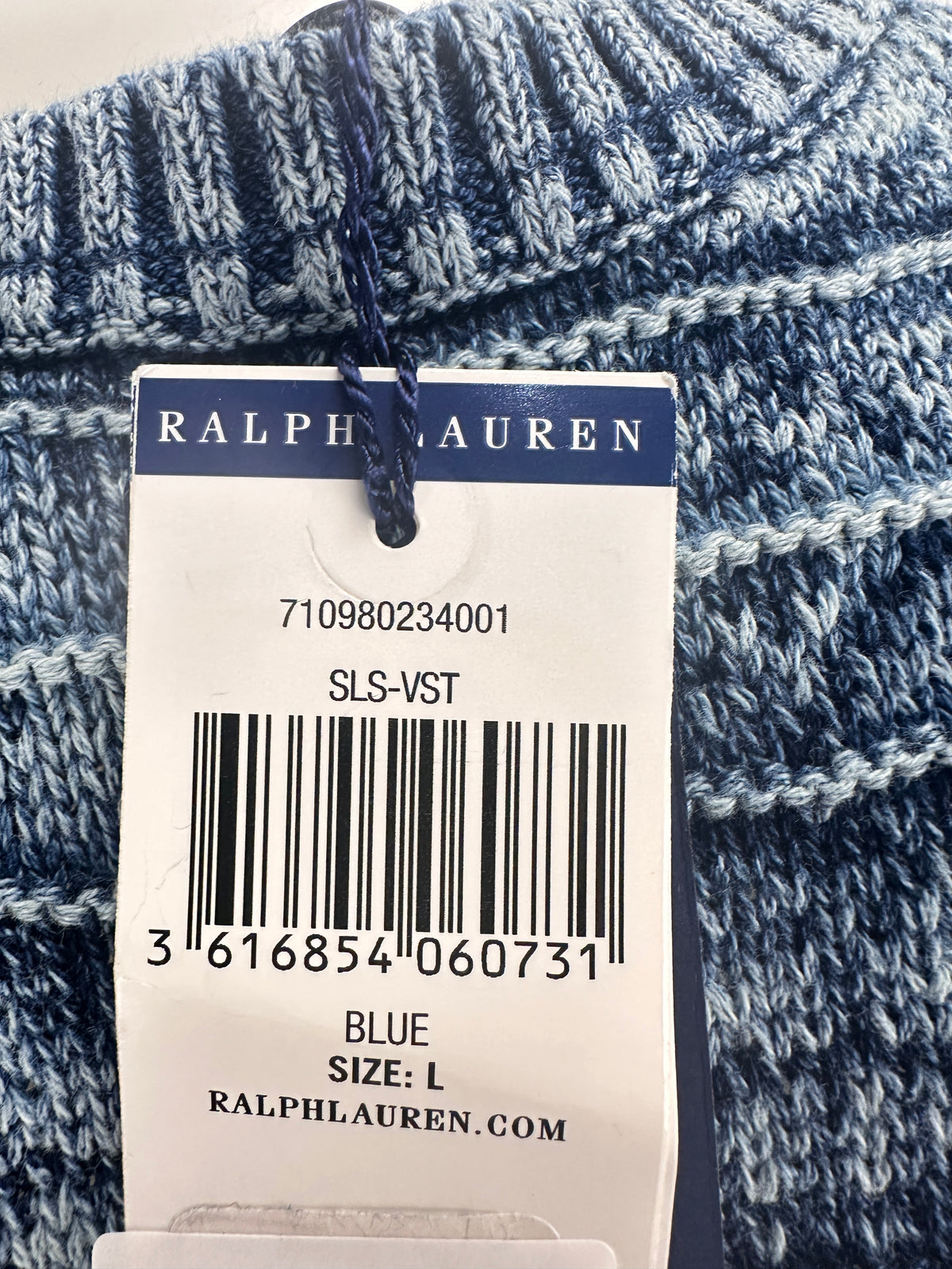 Sweater Vest - Navy/Blue - M