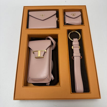 Tod's Leather Accessories Set - Pink