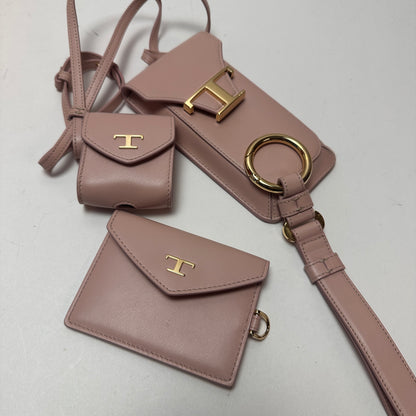 Tod's Leather Accessories Set - Pink