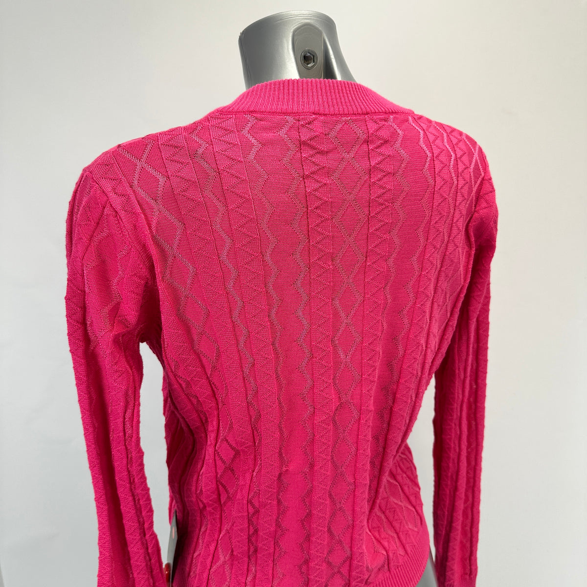 V-Neck Sweater – Pink - S