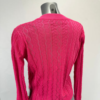 V-Neck Sweater – Pink - S