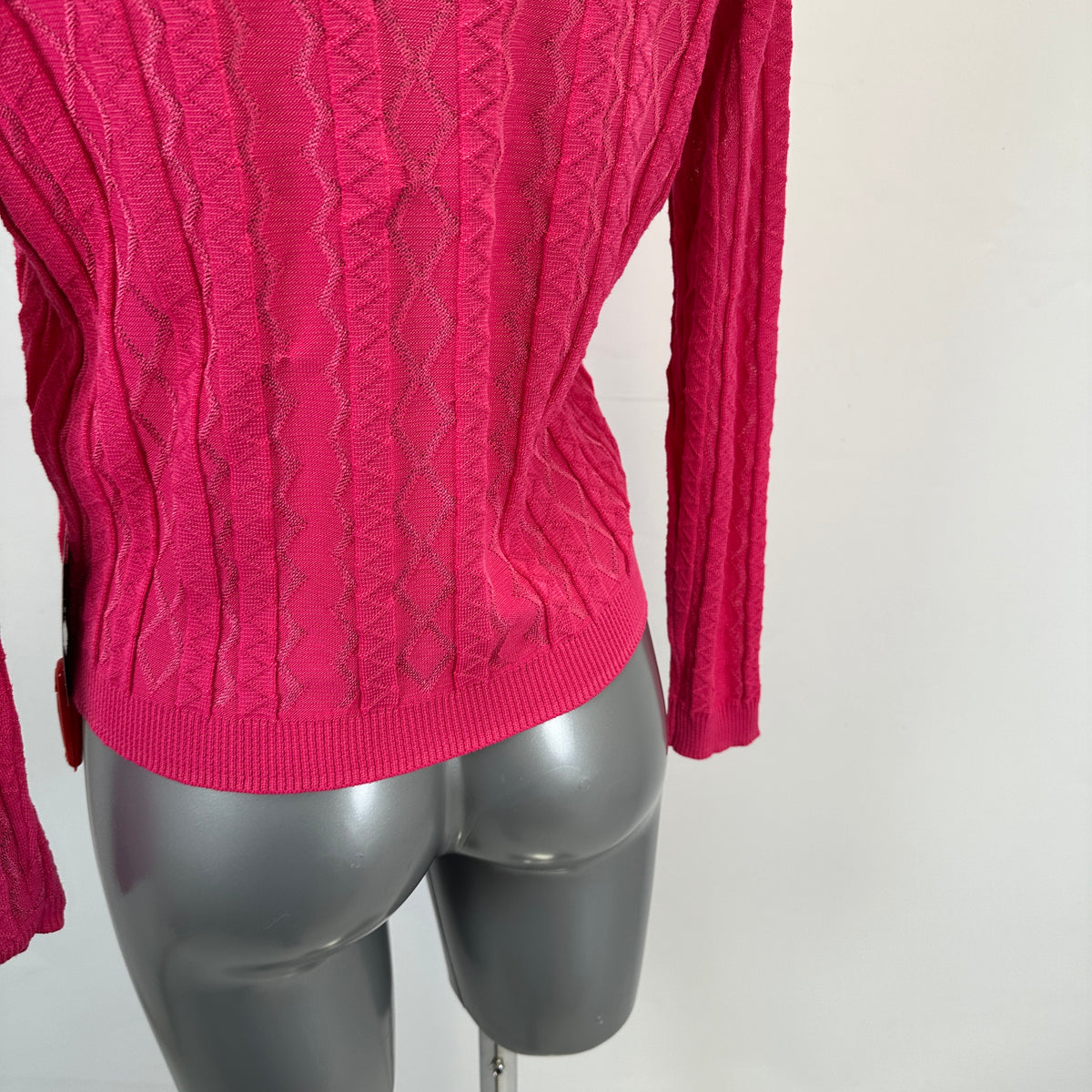 V-Neck Sweater – Pink - S