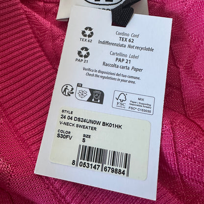 V-Neck Sweater – Pink - S