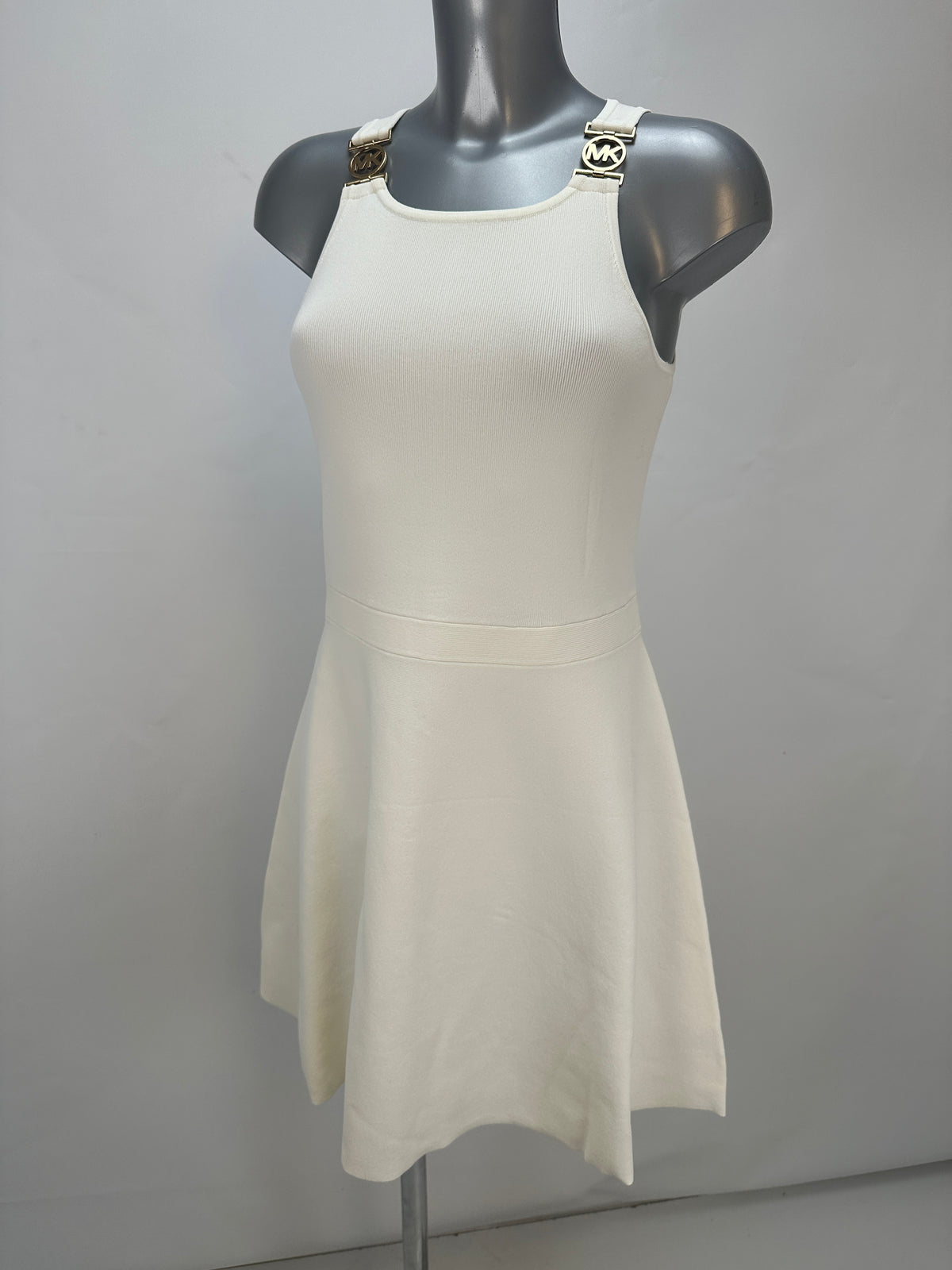 Dress with MK Logo - White - L