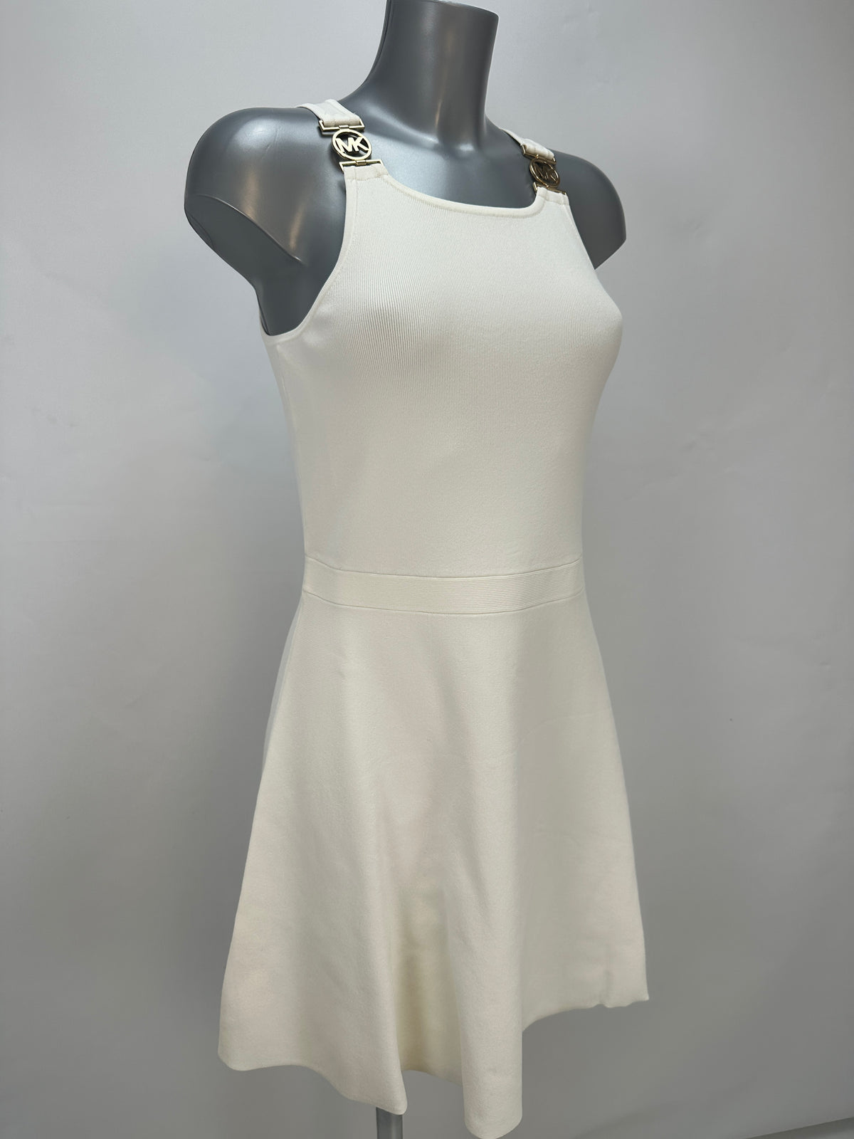 Dress with MK Logo - White - L