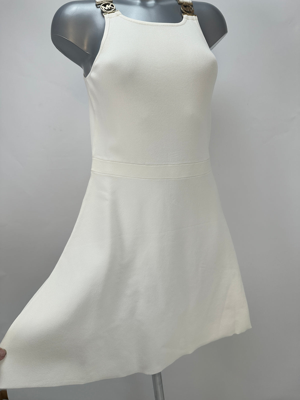 Dress with MK Logo - White - L