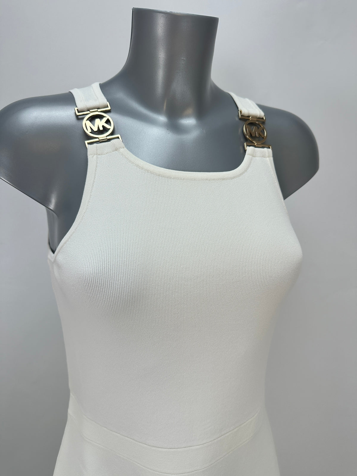 Dress with MK Logo - White - L
