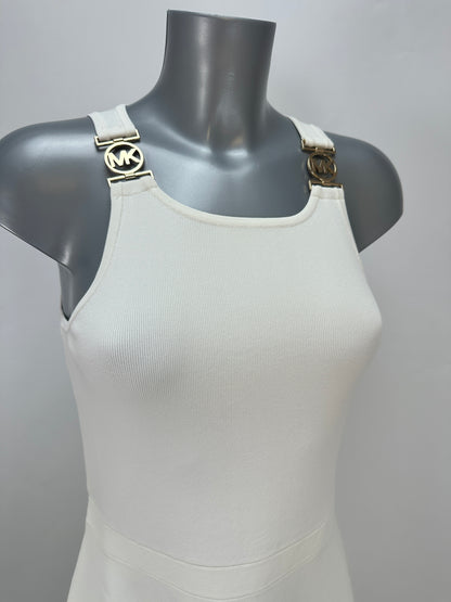 Dress with MK Logo - White - L