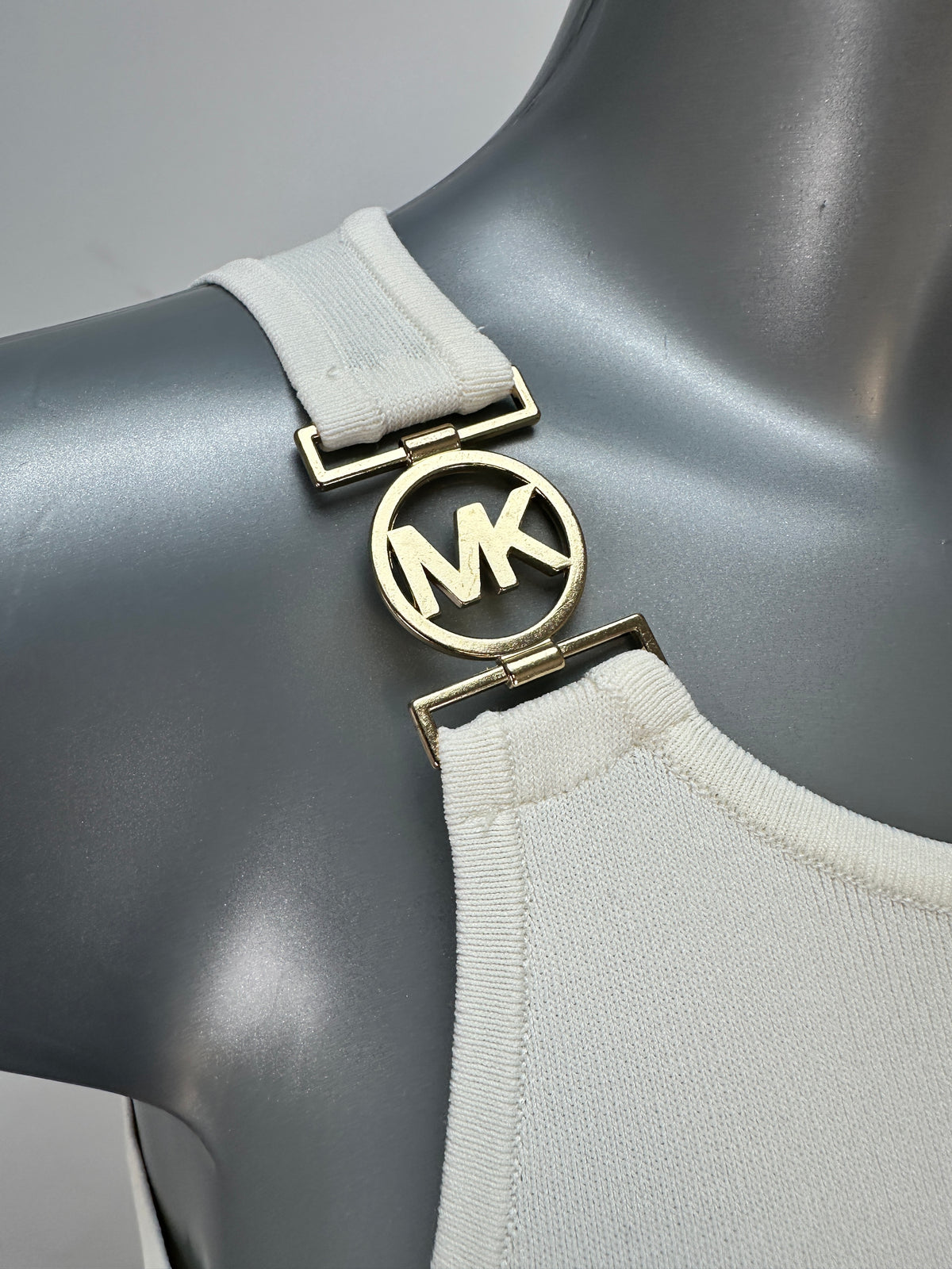 Dress with MK Logo - White - L
