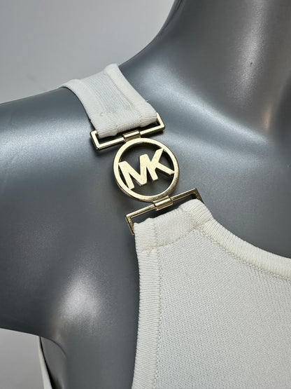 Dress with MK Logo - White - L