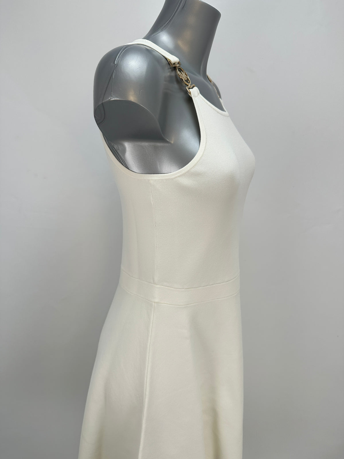 Dress with MK Logo - White - L