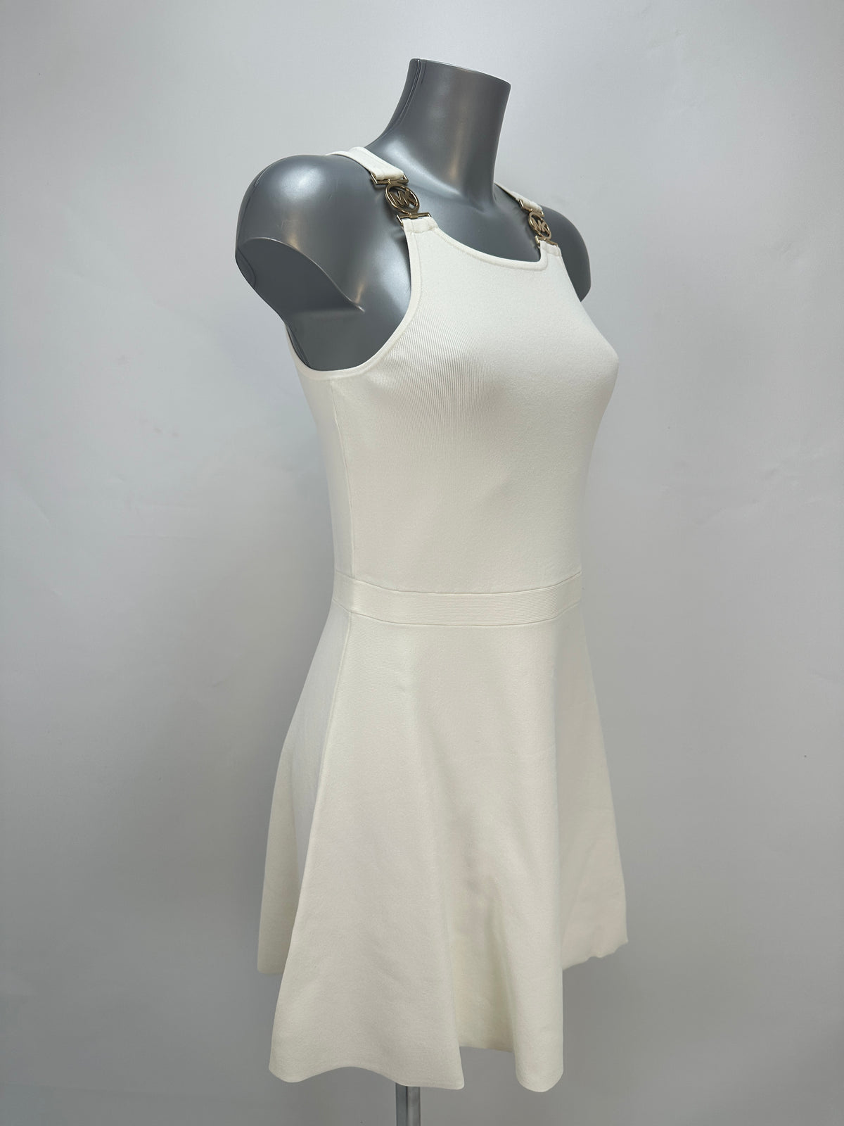 Dress with MK Logo - White - L