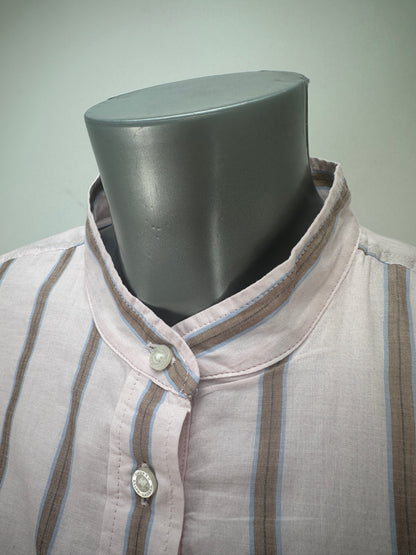 Striped Shirtdress - Pink - XL