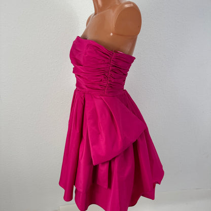 Fiamma Corset Dress - Magenta - S