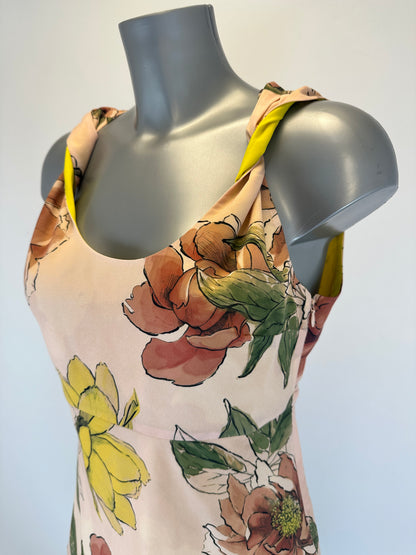 Floral Tank Top - Cream - M
